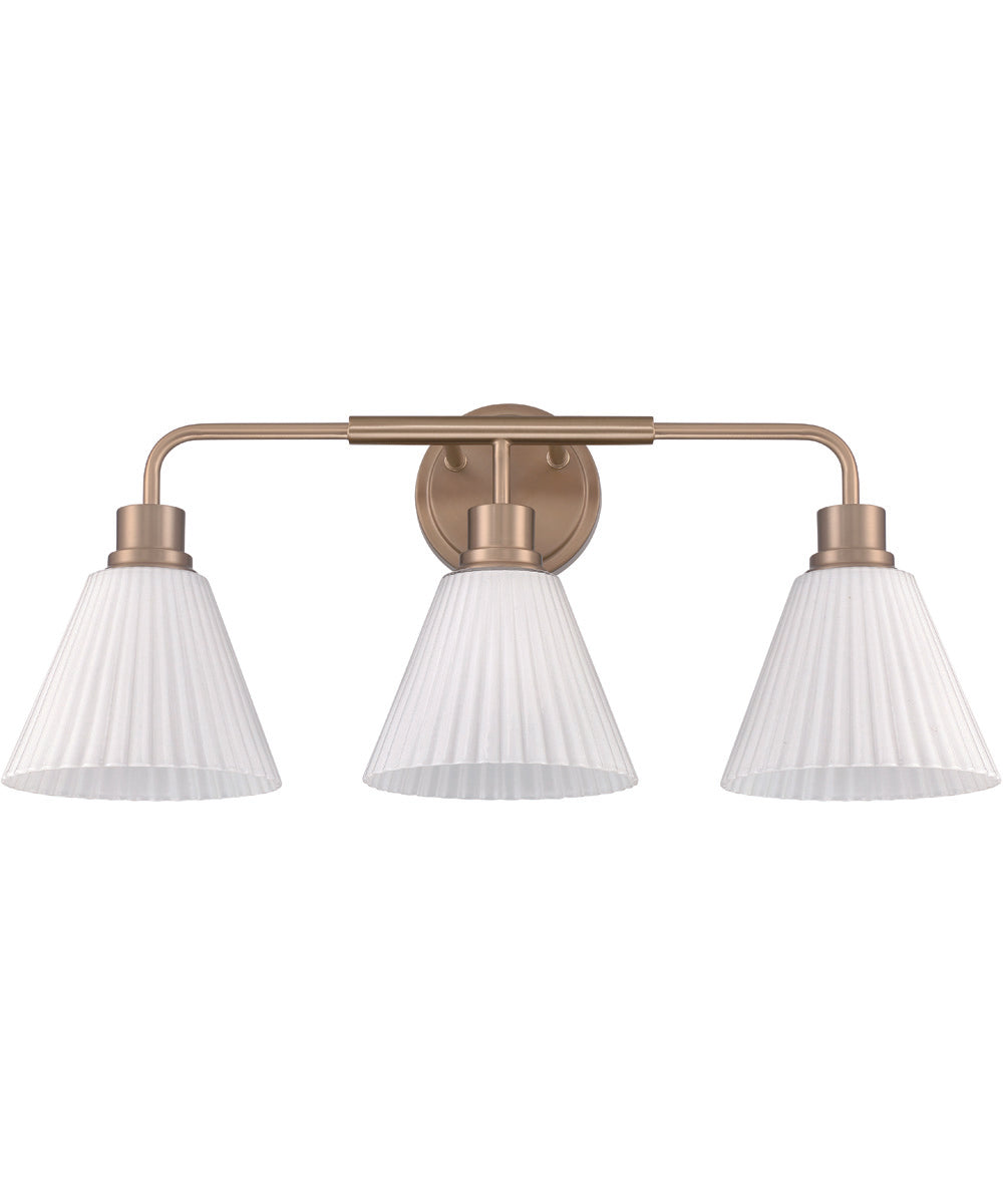 Pleated II 3-Light Lighting Premium Bronze