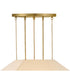 Lyla 4-Light Medium Convertible Chandelier in Lacquered Brass