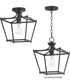 Clifton Single Pendant / Semi-Flush Black