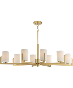 Dart 8-Light Chandelier Natural Aged Brass
