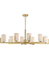 Dart 8-Light Chandelier Natural Aged Brass