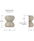 Jensen 2-Light Sconce Taupe