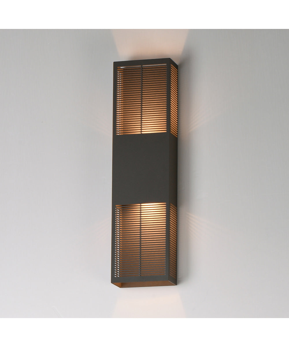 Grate 24 inch LED Outdoor Wall Sconce Architectural Bronze