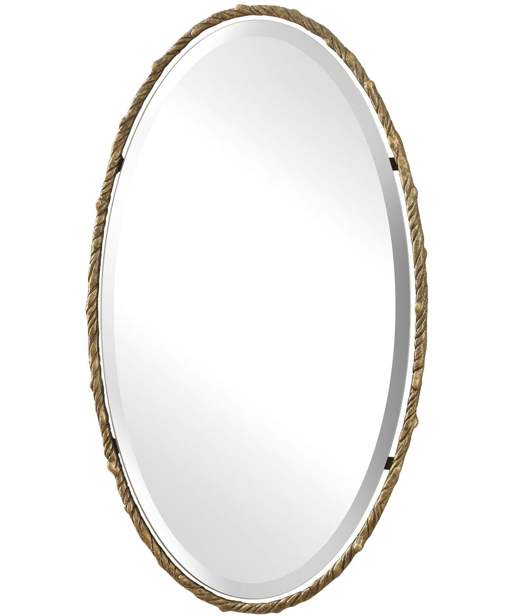 Twisted Branch Oval Mirror