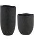 Komorebi Indoor-Outdoor Black Vases Set of 2