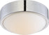 9"W Perk 1-Light LED Close-to-Ceiling Polished Nickel