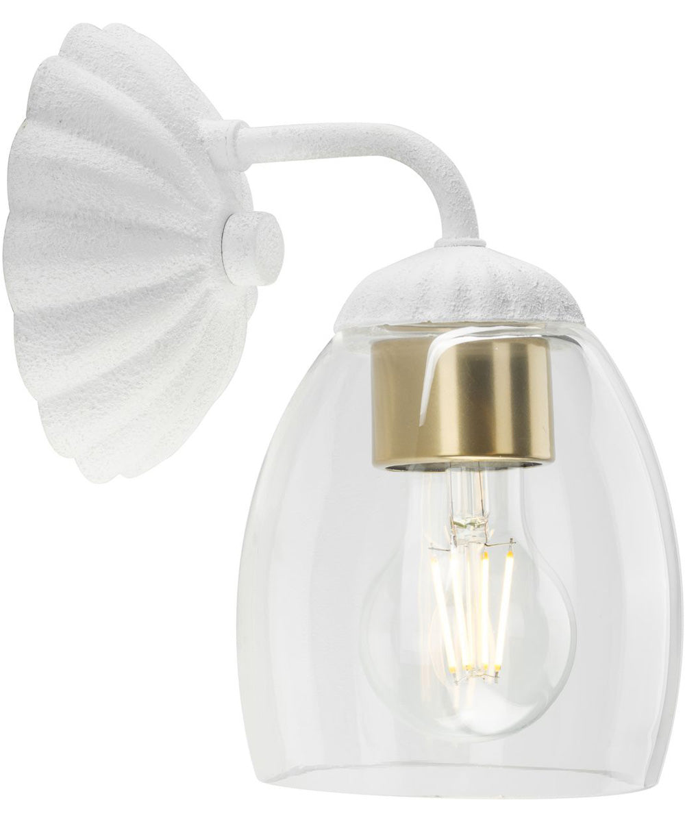 Quillan 1-Light Transitional Bath & Vanity Light White Plaster