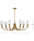 Solara 7-Light Chandelier Natural Brass