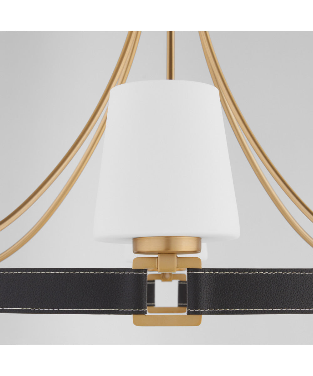 Hidalgo 6-light Chandelier Aged Brass