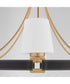 Hidalgo 6-light Chandelier Aged Brass