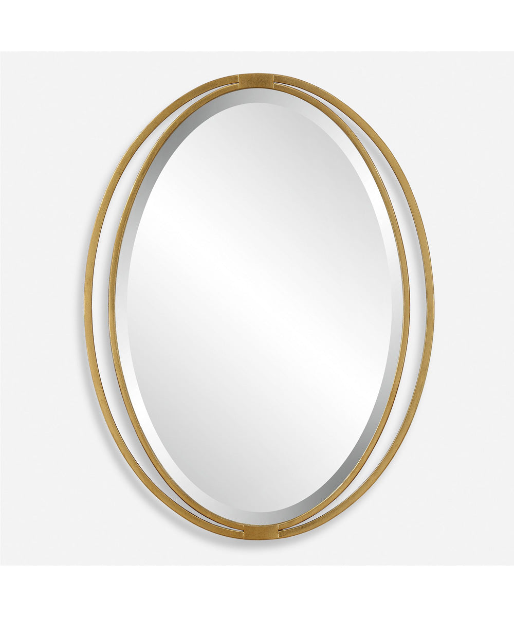 Rhodes Gold Oval Mirror