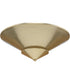 Pinellas 25 in. 4-Light Flush Mount Soft Gold