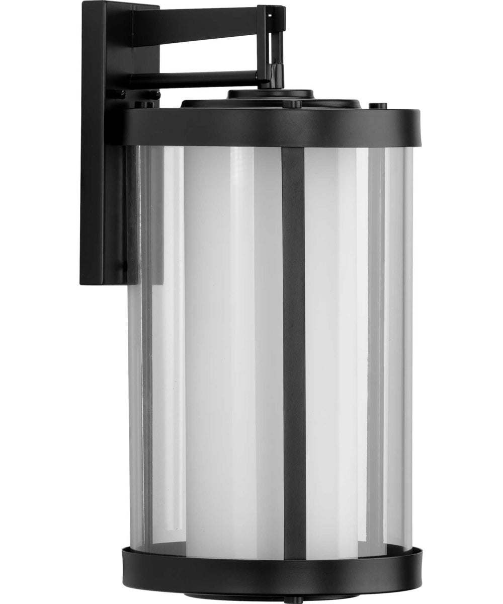 Irondale Black 1-Light Large Wall Lantern Matte Black