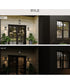 Ryle 1-Light Outdoor Pendant Light with Clear Glass Panels Matte Black