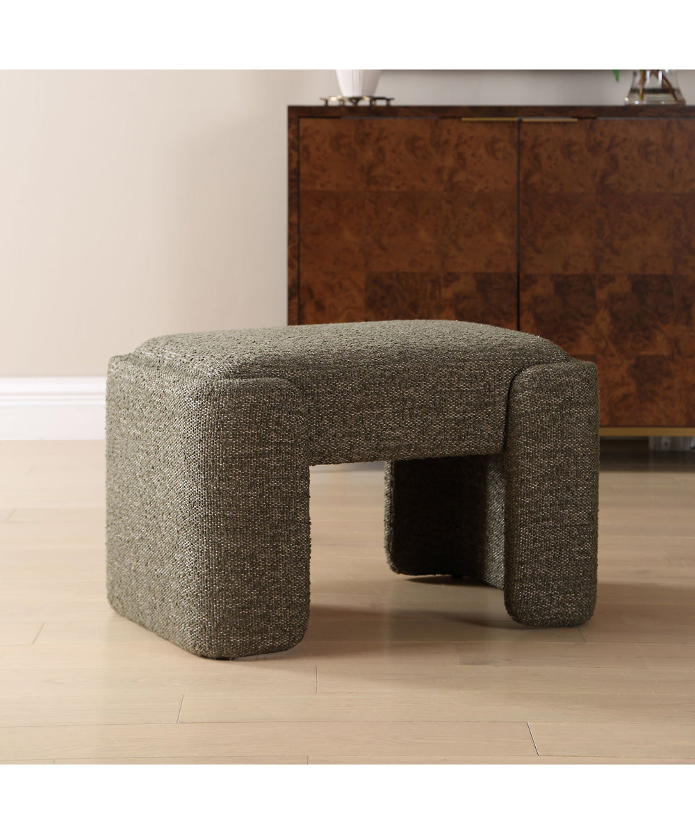 Angus Green Boucle Small Bench