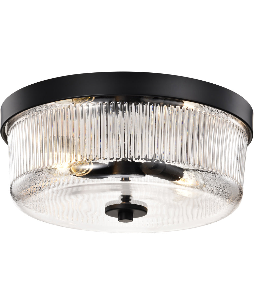Grayson 2-Light Close-to-Ceiling Matte Black