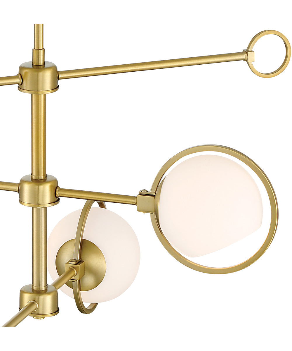 Teatro 3 Light Chandelier  Brushed Gold