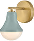 Haddie 1-Light Small Single Light Vanity in Seafoam