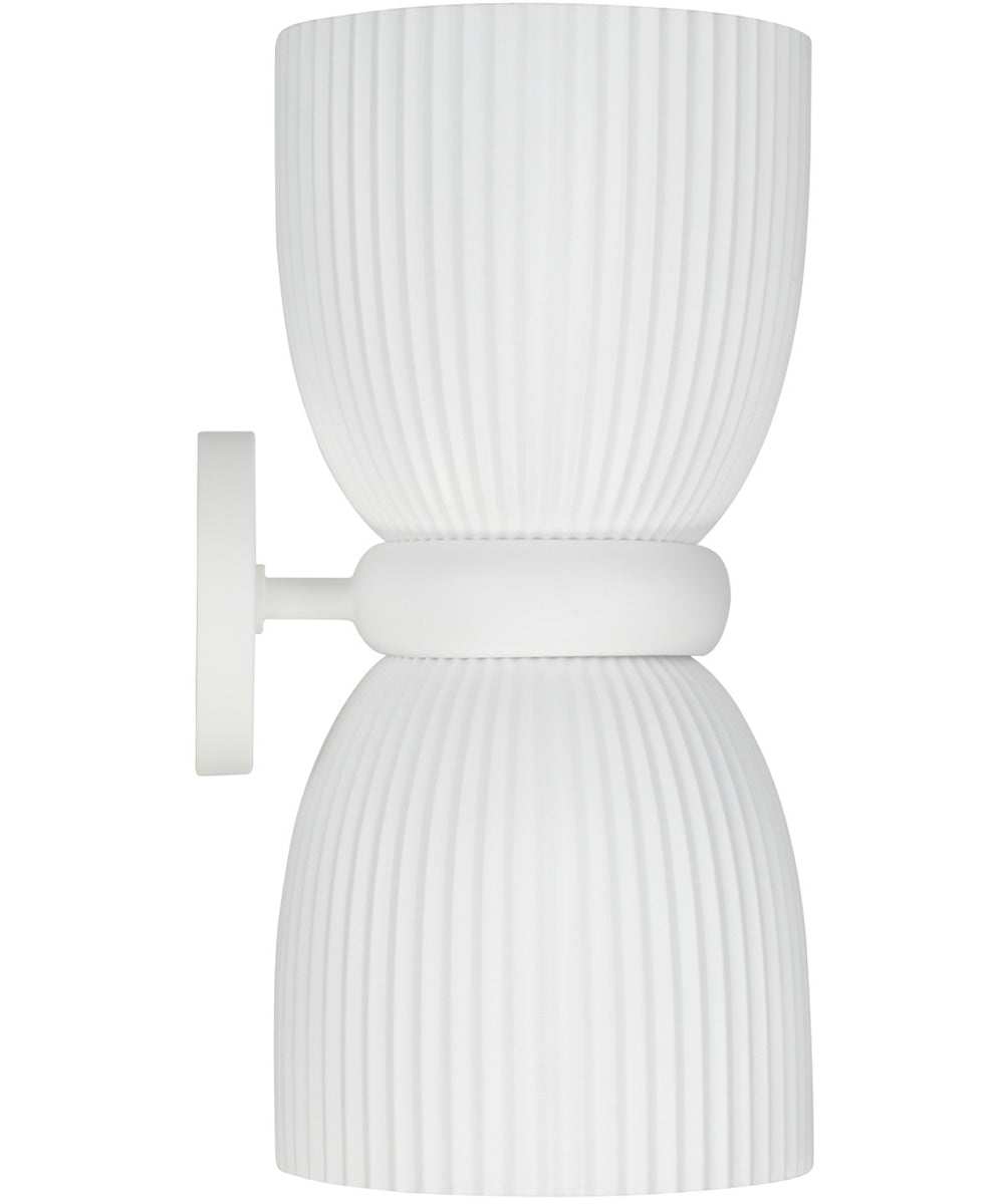 Mallory 2-Light Sconce Ceramic White