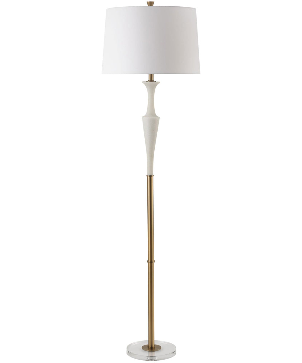 Colette White Stone Floor Lamp