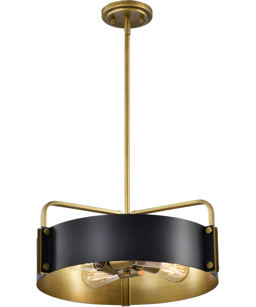 Altos 4-Light Pendant Matte Black