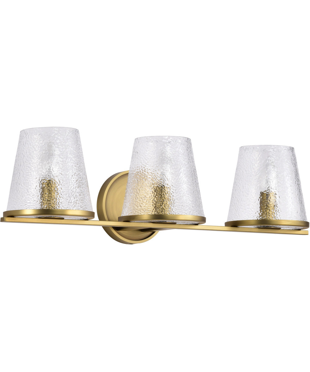 Valentine 3-Light Vanity & Wall Vintage Brass