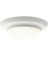 3-Light Alabaster Glass 16-5/8" Close-to-Ceiling White
