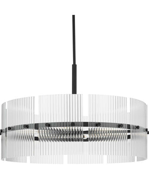 Seville 6-Light Contemporary Chandelier Matte Black