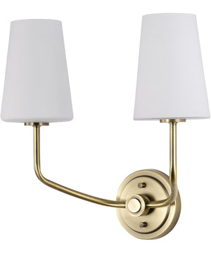 Cordello 2-Light Vanity & Wall Vintage Brass