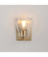 Geode 1-Light Sconce Natural Aged Brass