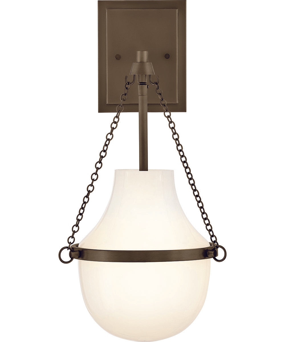 Collins 1-Light Medium Single Light Sconce in Heritage Bronze