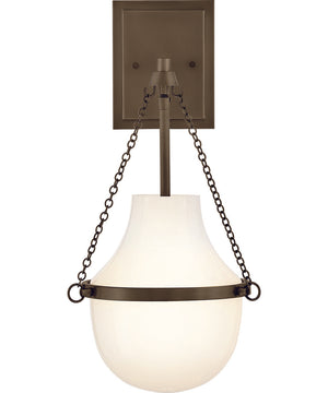 Collins 1-Light Medium Single Light Sconce in Heritage Bronze