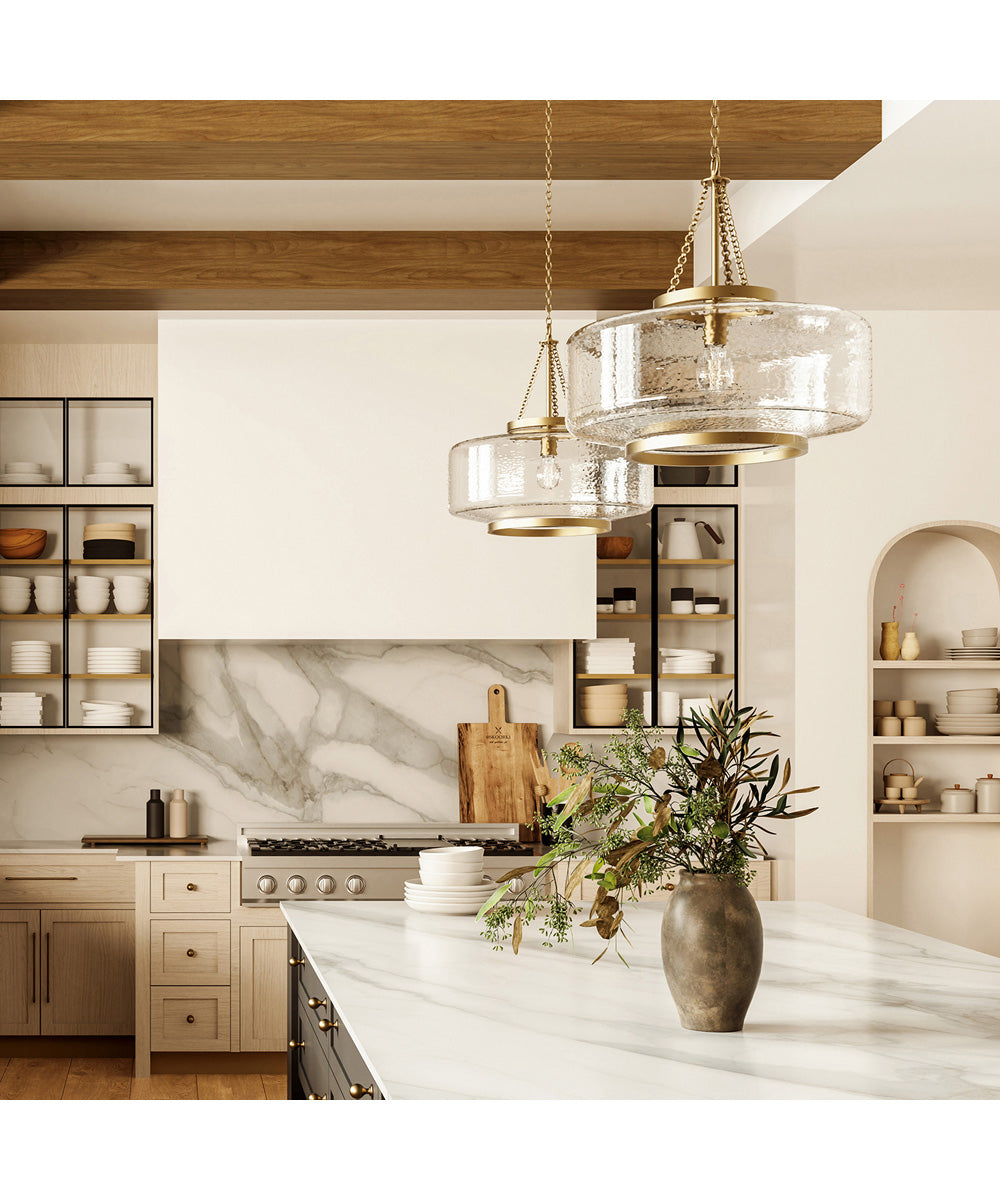 Landon 1-Light Pendant Aged Brass