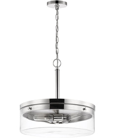Intersection 3-Light Pendant Polished Nickel