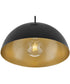 Lou 1-Light Medium Single Light Pendant in Black
