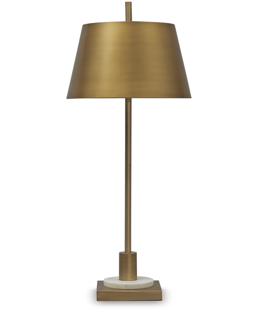 Fritzburn Metal Table Lamp Gold/White