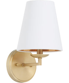 Karnes 1-light Wall Mount Light Fixture Aged Brass