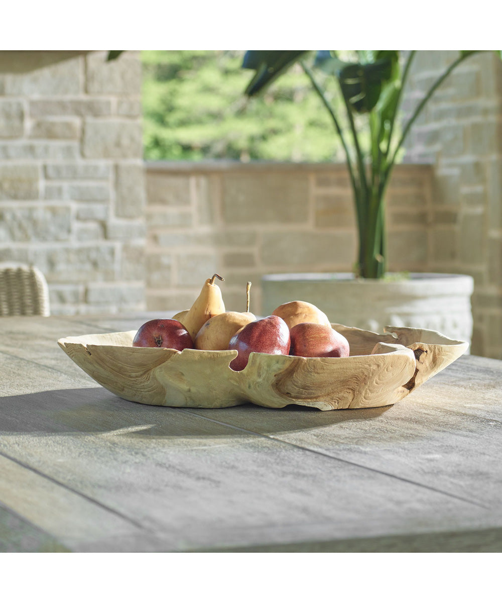 Organic Embrace Outdoor Teak Bowl