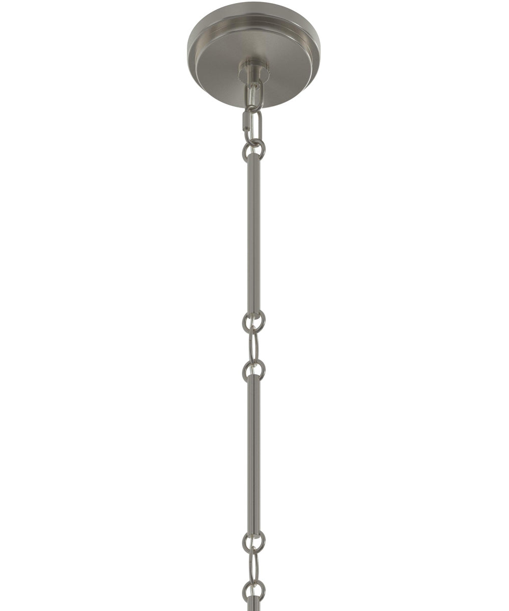 Pilar Two-Tier 9-Light Chandelier Brushed Nickel