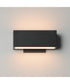 Blok 9 inch Outdoor Wall Sconce Black