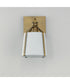 Bandera 1-Light Wall Sconce Natural Aged Brass