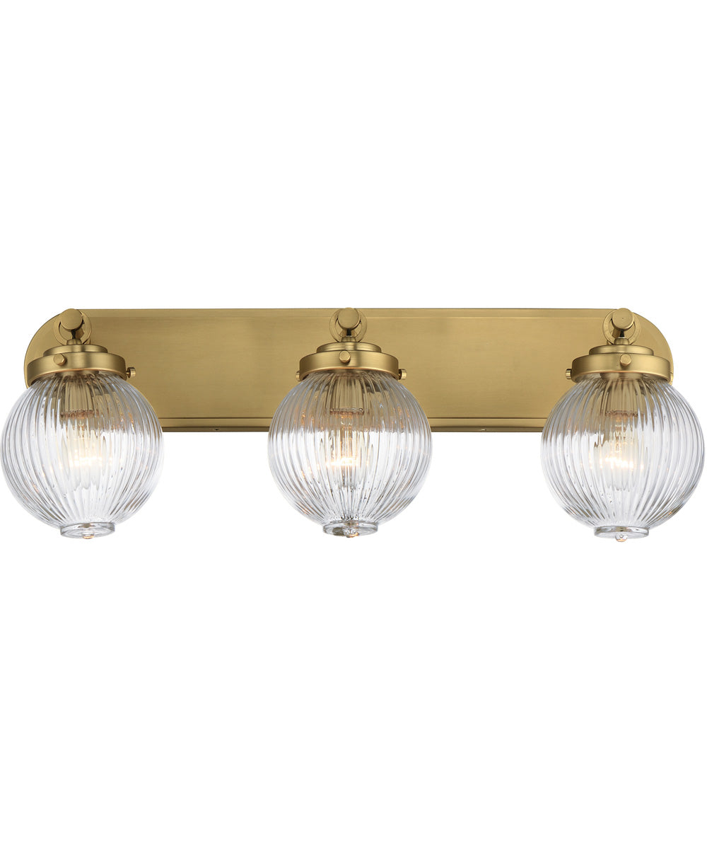 Kasbah 3-Light Bath Vanity Satin Brass