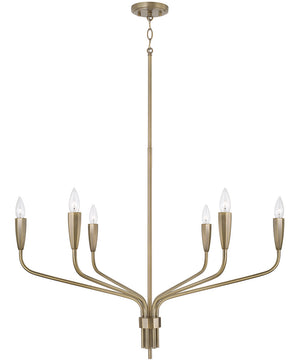 Palmer 6-Light Chandelier Antiqued Brass