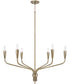 Palmer 6-Light Chandelier Antiqued Brass