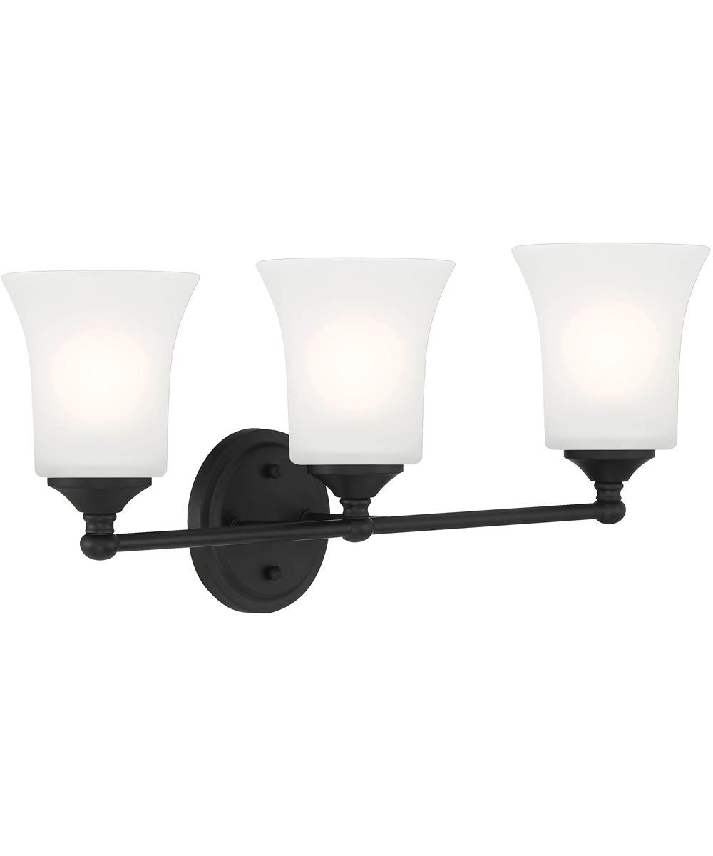 Bronson 3 Light Vanity Matte Black