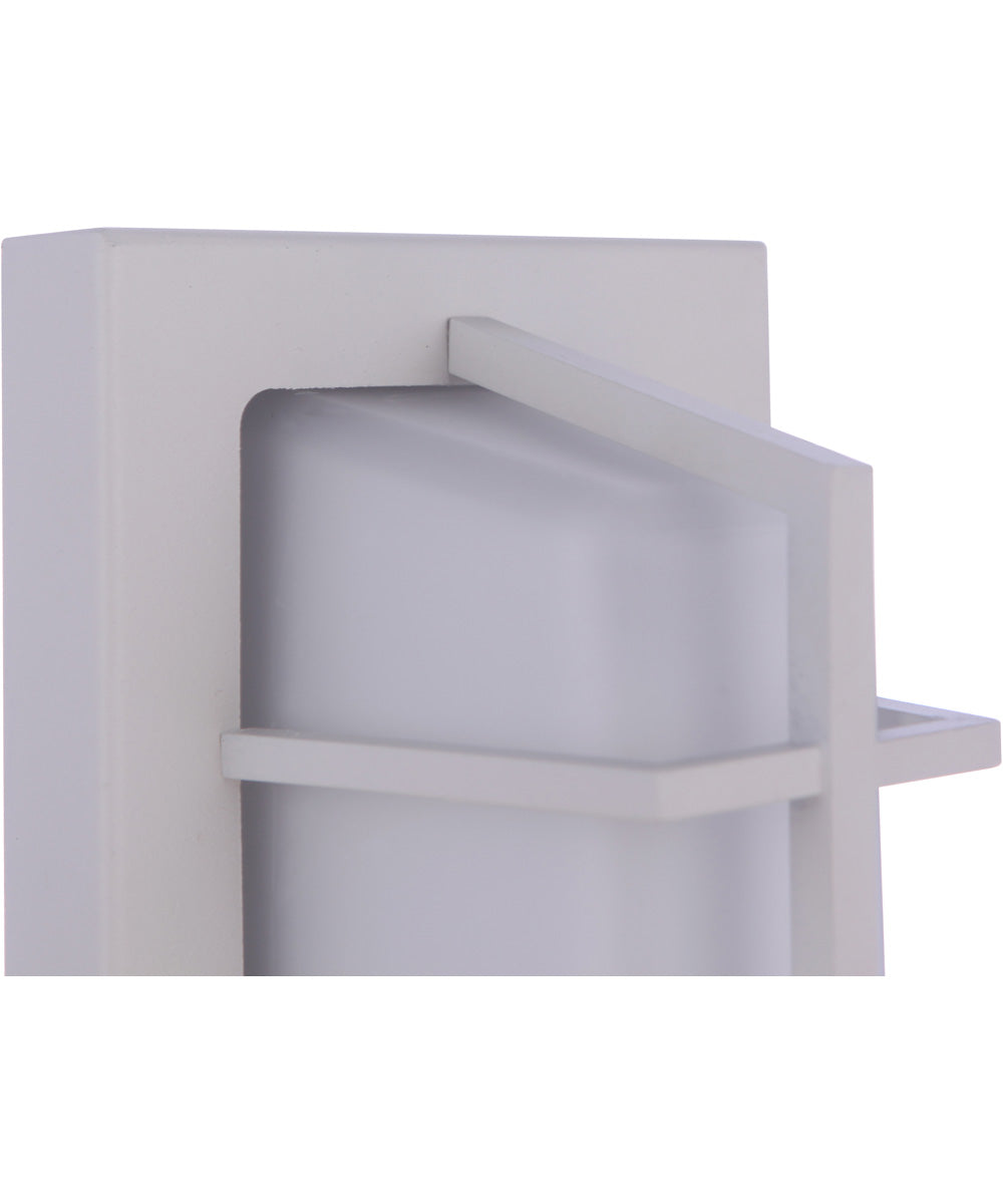 Bulkhead Rectangular 1-Light Outdoor Lighting Textured White