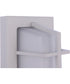 Bulkhead Rectangular 1-Light Outdoor Lighting Textured White