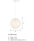 Circo  1 Light Pendant Matte White