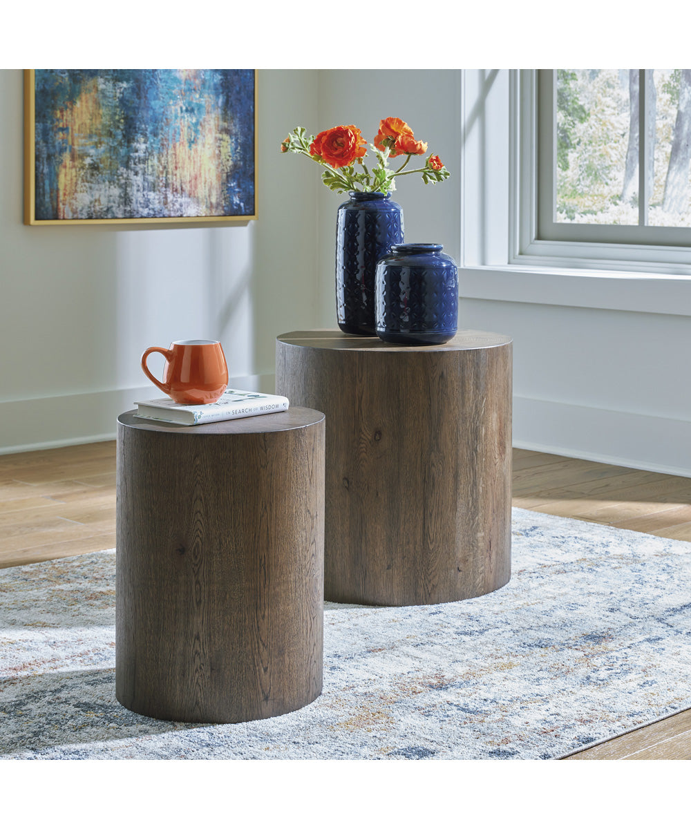 Cammund Accent Table Set of 2 Brown