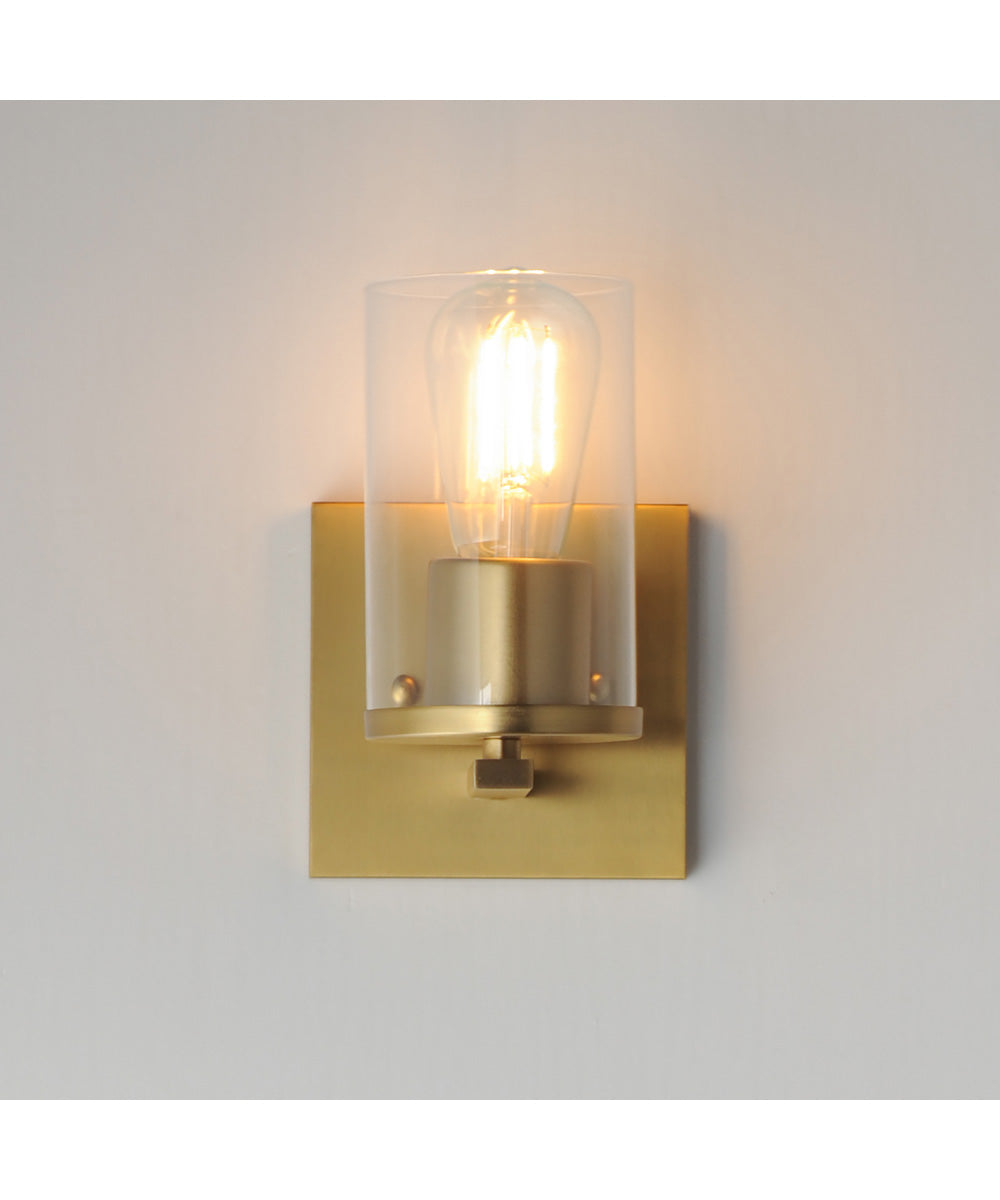 Lateral 1-Light Bath Vanity Satin Brass